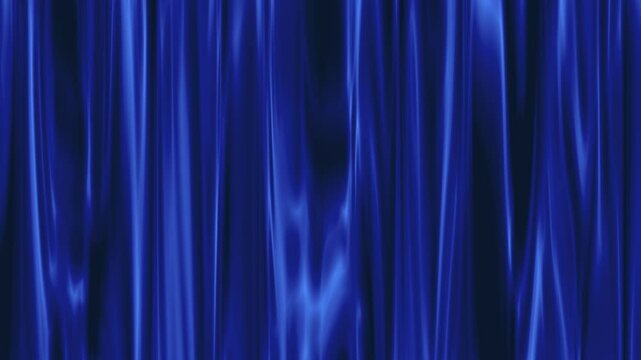 Abstract blue curtain background looping 4k animation video