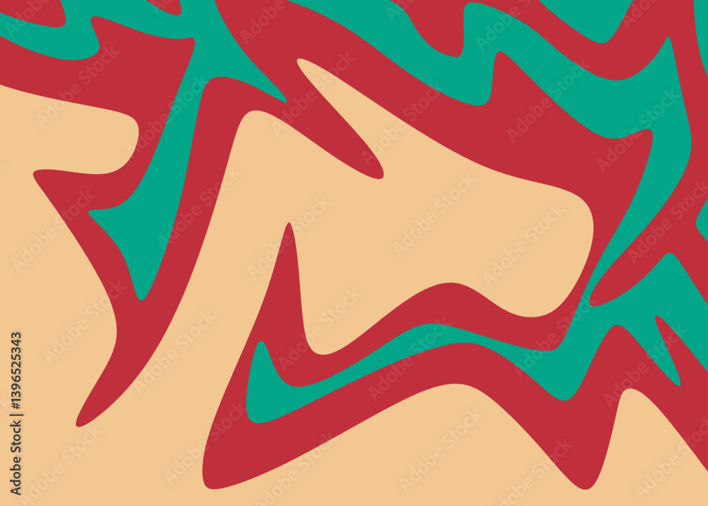 Aufkleber abstract background with gradient wavy line pattern and with some copy space area