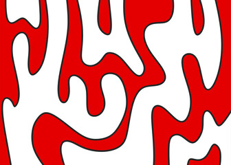 Abstract background with simple wavy line pattern