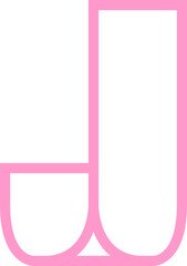 Initial Letter J Logo Element