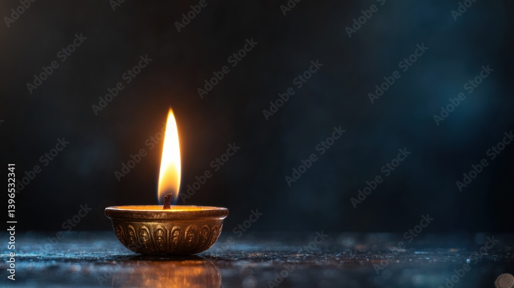 Aufkleber digital enlightenment traditional oil lamp illuminating technological transformation - cultural inno