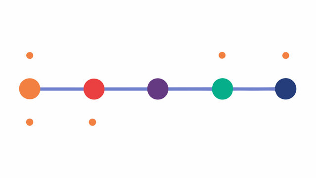 Timeline Representation A horizontal timeline where two points are plotted – one for chronological age and another for biological age with a dotted line connecting the two points
