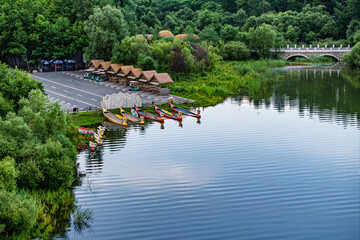 Mushroom Square, Jingyuetan National Forest Park, Changchun, China
