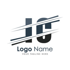 Fototapeta premium initial monogram logo with letter style design