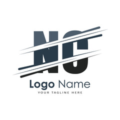 initial monogram logo with letter style design