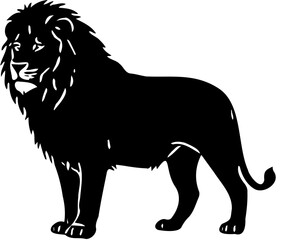 Lion Shilouette Vector Illustration