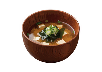 日本食　味噌汁　豆腐　ワカメ