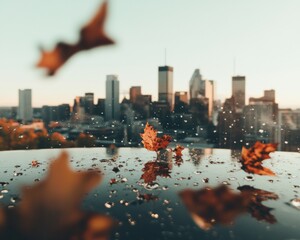Urban Nature Symphony Montreals Autumn Cityscape - Sustainable Destination Marketing with Immersive Climate-Responsive Visual Storytelling