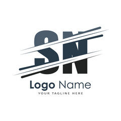 initial monogram logo with letter style design