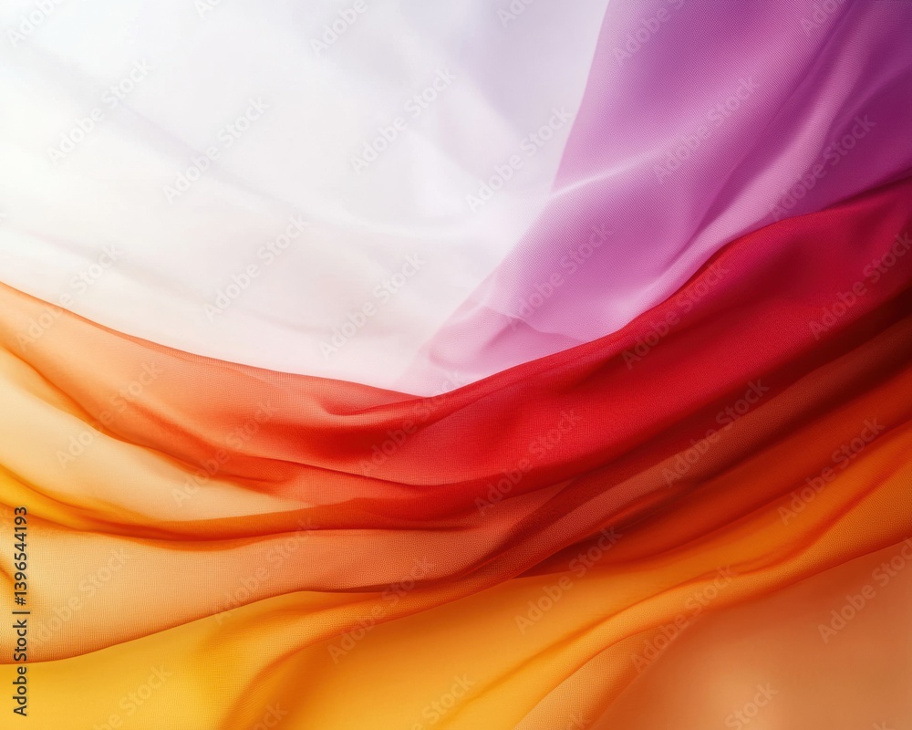 Poster Chromatic Flow Dynamic Autumn Gradient Design for Digital Branding - Immersive Visual Storytelling in Soft Organic Waves