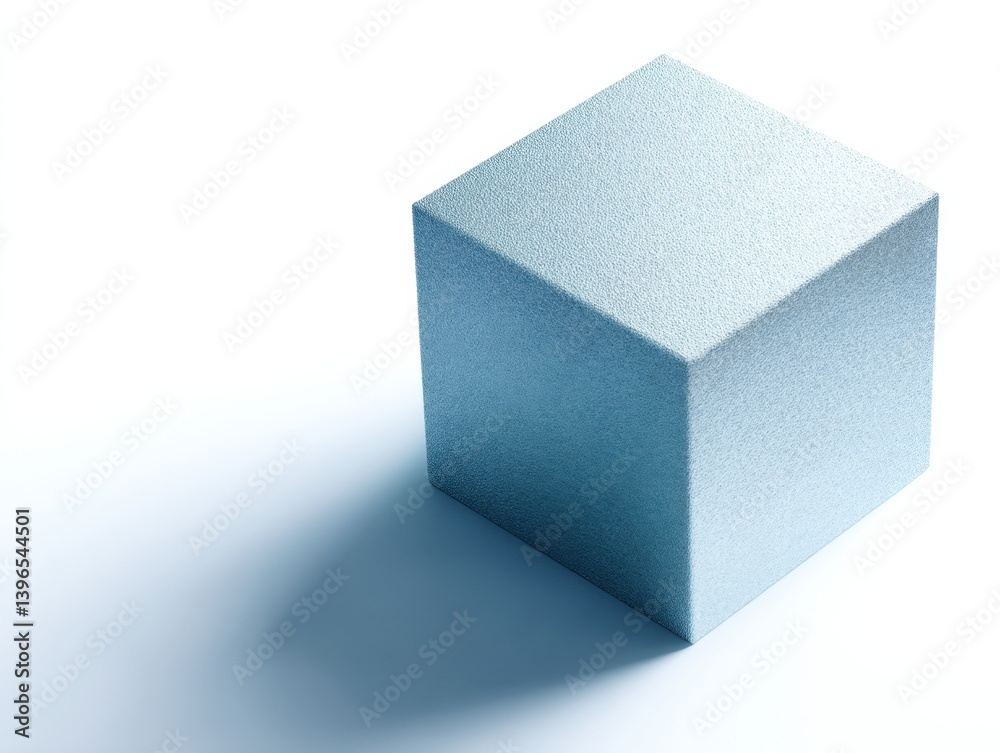 Poster Minimalist Geometric Isometric Cube Design for Digital Branding, Tech Innovation, and Creative Visual Communication Strategies