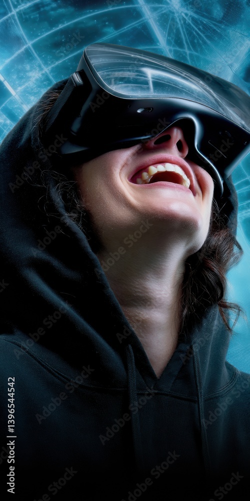 Aufkleber immersive xr experience millennial tech explorer unleashing joy in next-gen virtual reality interact