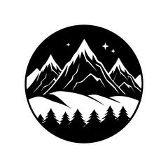 Mountain Range Silhouette