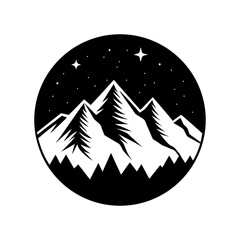 Mountain Range Silhouette