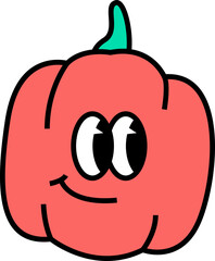 Retro Funny Cartoon Sticker Element