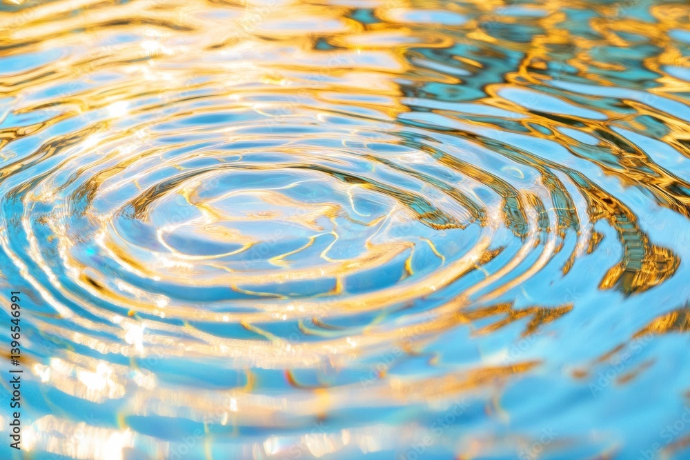 Fototapete fluid dynamics immersive water texture visualization - mindful meditation, sustainable design and se