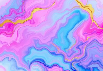 Obraz premium Pastel abstract liquid ink art background with gold accents, fluid design, elegant, texture