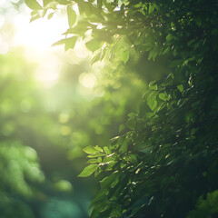 sunlight in the forest