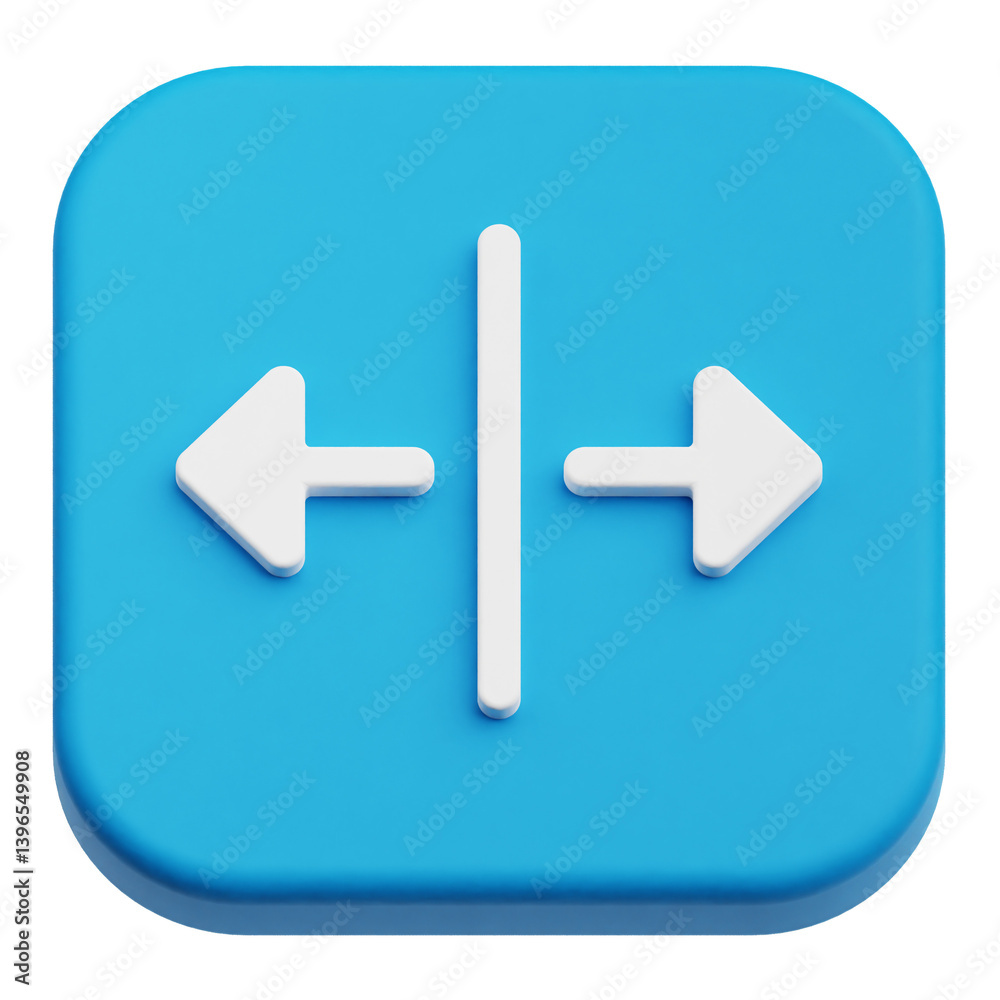 Fototapete app user interface 3d icon isolated on the transparent background
