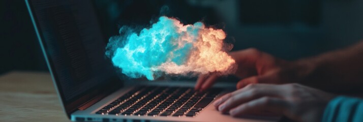 Immersive Cloud Computing Next-Gen Digital Transformation with Holographic AI Visualization, Empowering Innovative Tech Solutions for Modern Workspace Connectivity