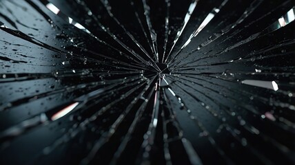 broken glass abstract surface