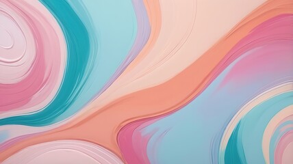 Obraz premium Abstract Pastel flowing paint waves background