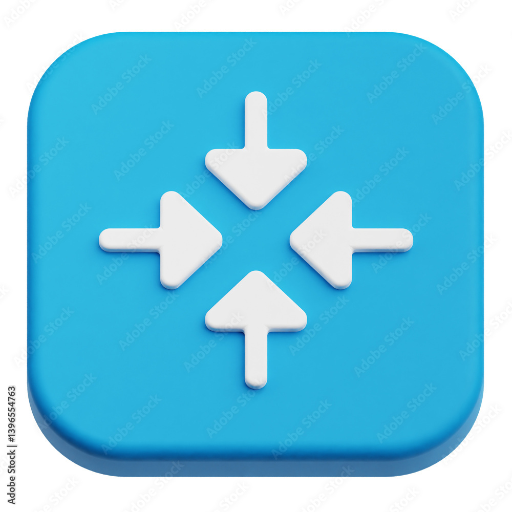 Fototapete app user interface 3d icon isolated on the transparent background