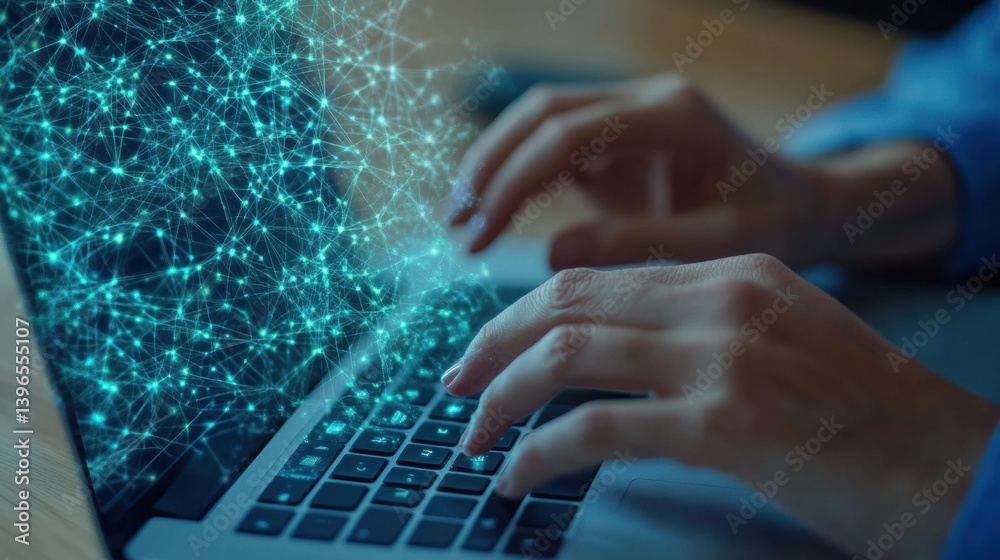 Leinwandbilder immersive digital learning gen z connectivity and ai-powered knowledge interaction - transformative 