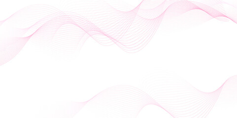 pink wave curve lines banner background design. Abstract soft wave lines dynamic flowing pink light isolated background. Vector Illustration of the pink pattern of lines. Black stripes on white .