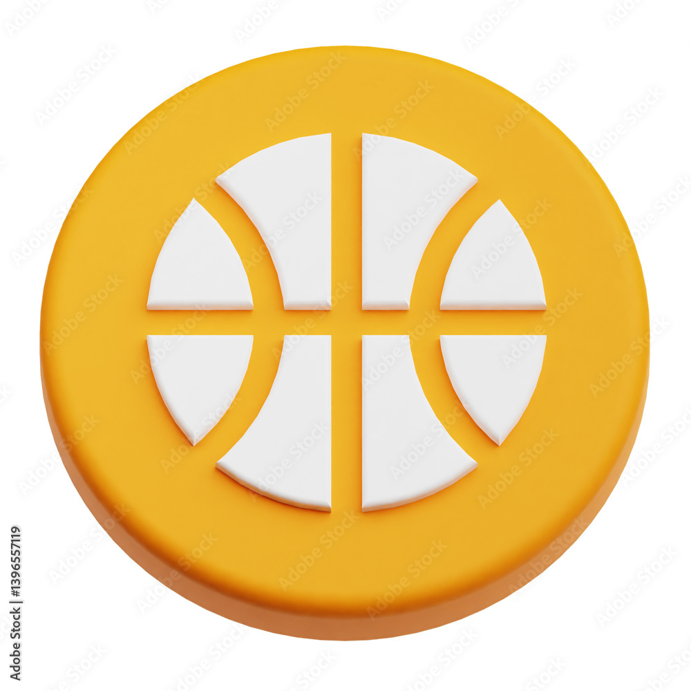 Poster app user interface 3d icon isolated on the transparent background