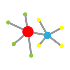 Network Connection Vector Flat Icon Design