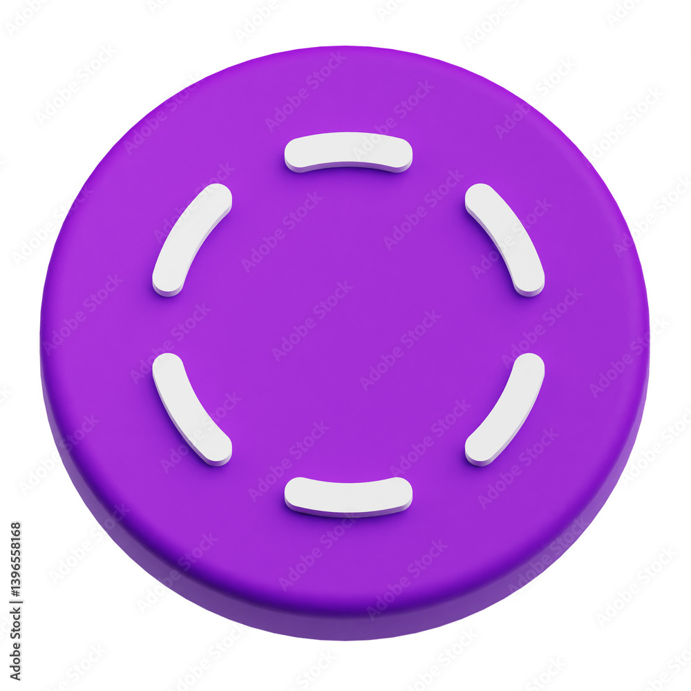 Poster app user interface 3d icon isolated on the transparent background