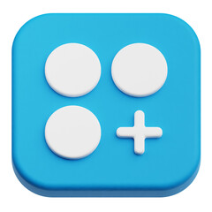 Obraz premium app user interface 3d icon isolated on the transparent background