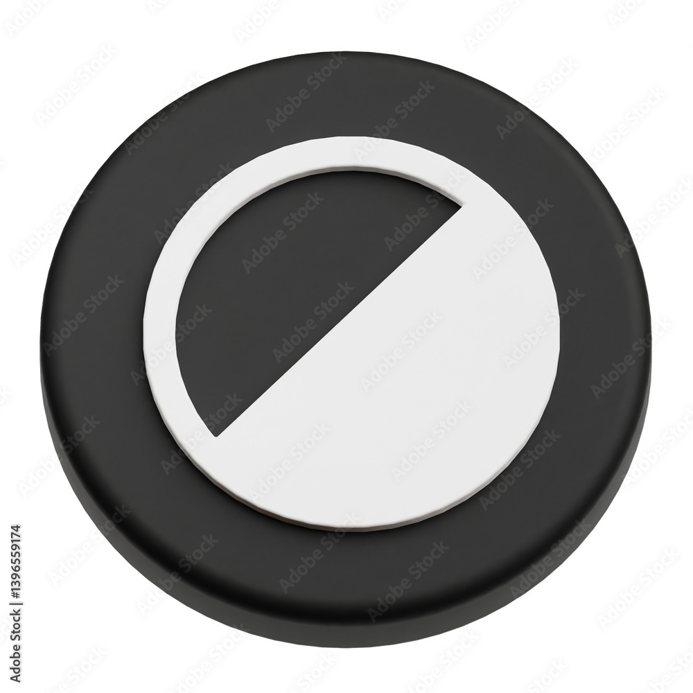 Fototapete app user interface 3d icon isolated on the transparent background