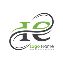 initial monogram logo with letter style design