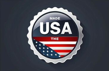 Made Usa Labels Icon Made Usa Logo Usa Flag American