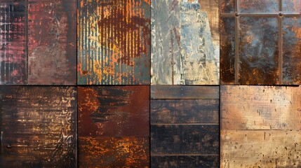 Industrial iron steel surface layered rust patterns offering gritty bold atmosphere perfect construction site imagery urban designs and machinery branding Rusted metallic background with iron texture