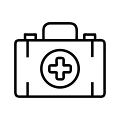 First Aid Kit Representing Medical Assistance Icon Design
