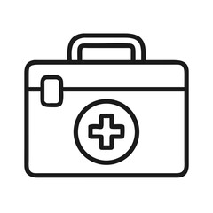 First Aid Kit Representing Medical Assistance Icon Design