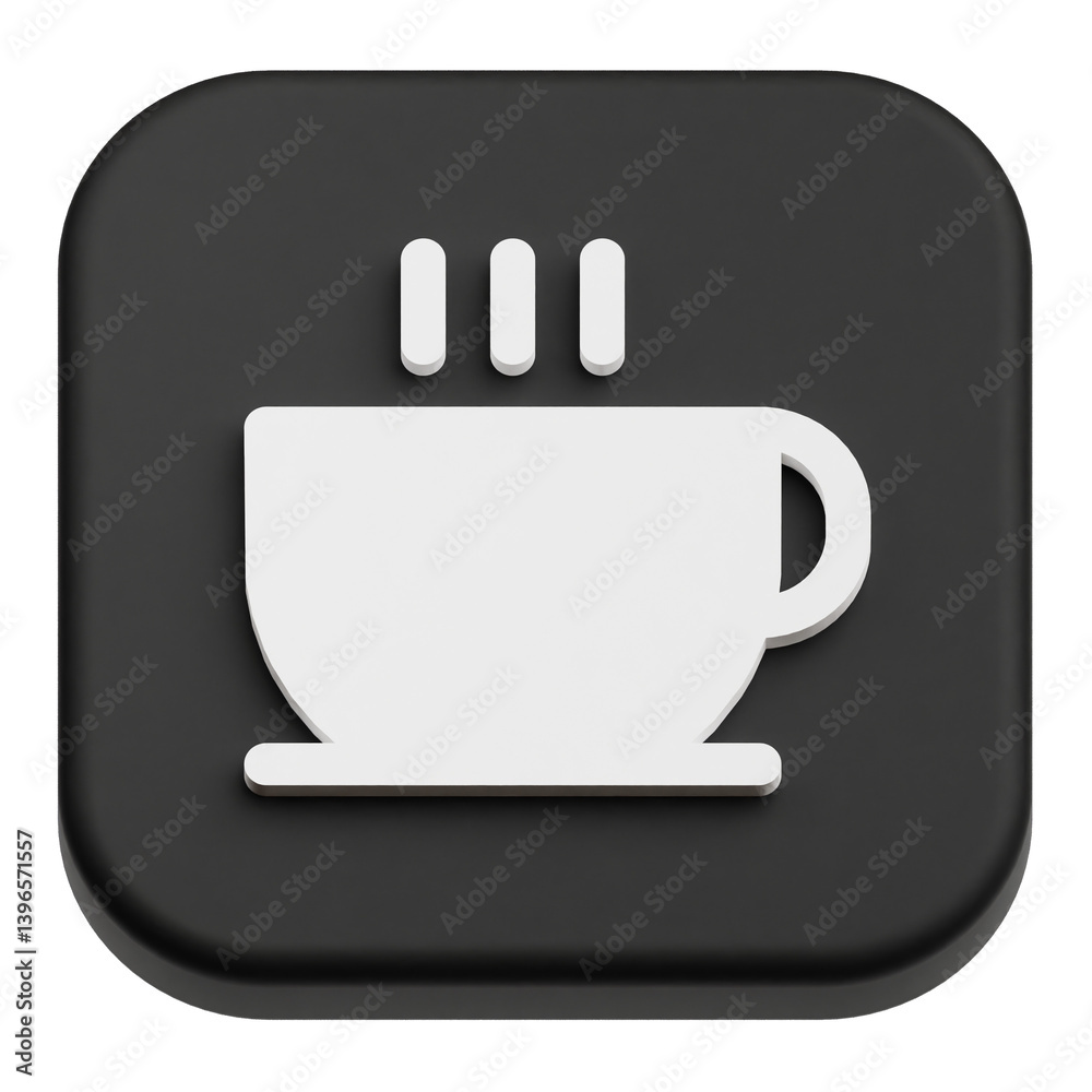 Fototapete app user interface 3d icon isolated on the transparent background