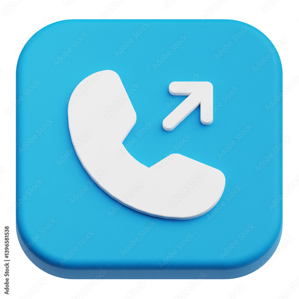 Fototapete app user interface 3d icon isolated on the transparent background