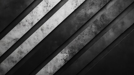 A textured abstract background featuring diagonal stripes in shades of black and gray, creating a modern and industrial feel.