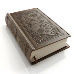 3d book illustration on white background