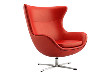 Red Swivel Armchair - Stylish and Comfortable Seating Solution