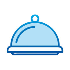 Food Cloche Representing Meal Services Icon Design