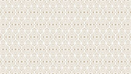 Delicate beige ornamental seamless pattern. Intricate floral and geometric design on a light background.