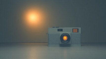 Vintage Camera, Light and Shadow