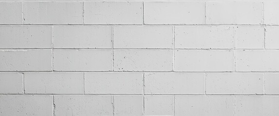 Textured white cement cinder block wall for versatile backgrounds