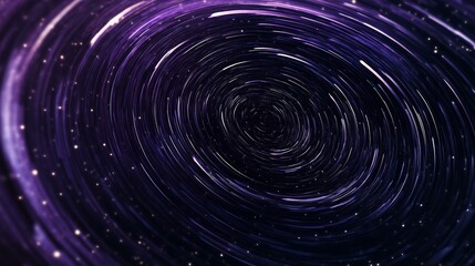 A mesmerizing swirl of stars and cosmic elements, showcasing the beauty of the universe in vibrant purple hues.