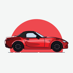 Naklejka premium Japanese Car Sport Car Speed Car